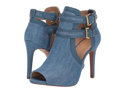 michael kors blaze leather open toe bootie|Blaze Denim and Leather Open.